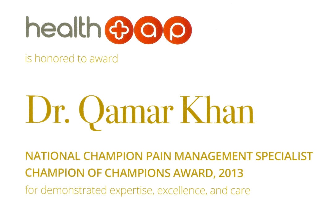 Rated National Champion Pain Management Specialist!