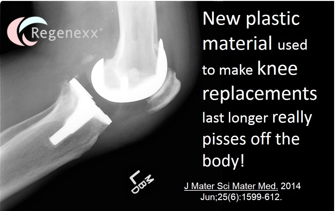 Problems with Knee Replacement? New Plastic Really Pisses Off Body.